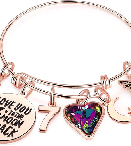 Birthday Gifts for Women Girls Bracelet, Birthday Charm Bracelets 10Th 20Th 30Th 40Th 50Th 60Th 70Th 80Th 90Th Birthday Gift for Daughter, Sister, Friend, Teen Girls, Mom, Grandma