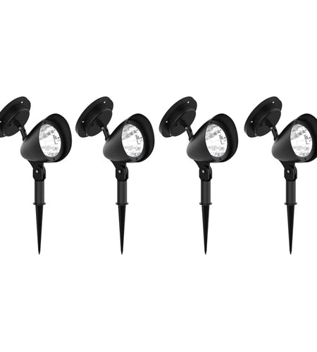 Outdoor Solar Powered LED Lights Stainless-Steel LED Lights - Weather-Resistant Spotlights