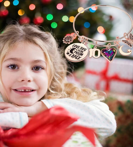 Birthday Gifts for Women Girls Bracelet, Birthday Charm Bracelets 10Th 20Th 30Th 40Th 50Th 60Th 70Th 80Th 90Th Birthday Gift for Daughter, Sister, Friend, Teen Girls, Mom, Grandma